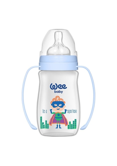 Wee Baby Klasik Plus Gen.Ağızlı Kulplı PP.Biberon 250 Ml