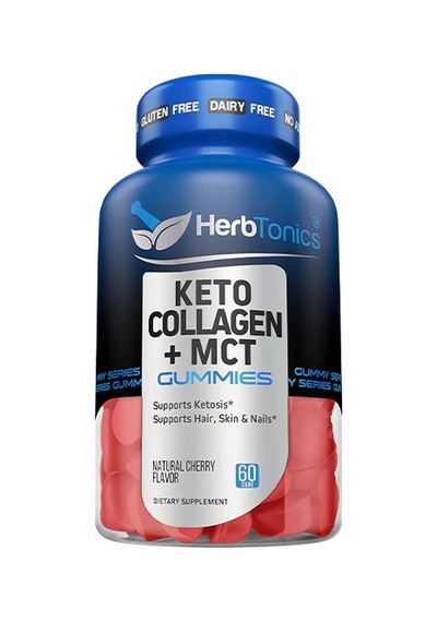 Keto Collagen + Mct Gummies 90 Gummies Ketosis + Hair Skin Nail