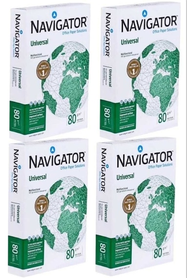 Navigator A4 Fotokopi Kağıdı 4 Paket 2000 Adet 80 Gr.