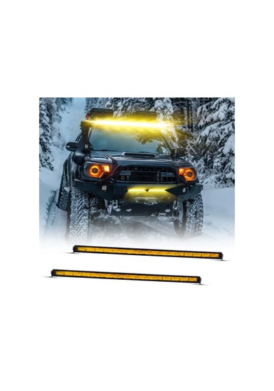 Offroad Sis Lambası Piano Black İç Çerçeve Sarı 12-32v 97cm / Lass365-1