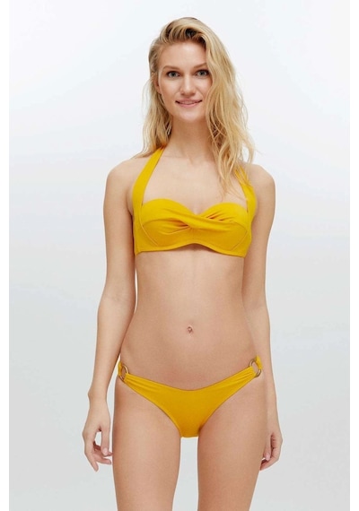 U.S. Polo Assn. Kadın Hardal Bikini Takım