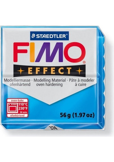 Fimo Effect Polimer Kil 57G No 374 Translucent Blue