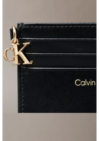 Calvin Klein Fermuarlı 6 Kart Gözlü Kadın Siyah Kartlık Lv04f1076g-ub1 Siyah