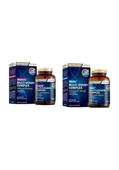 Nutraxin Multivitamin & Mineral Complex Women+nutraxin Multivitamin & Mineral Complex For Men