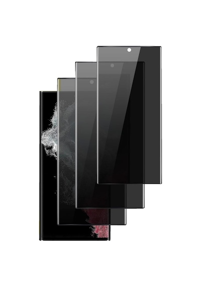 Galaxy S9 Plus Privacy Hayalet Ekran Koruyucu 3 Adet - 9h Seramik Cam, Yan Görünme Engelleyici, Tam Kaplama