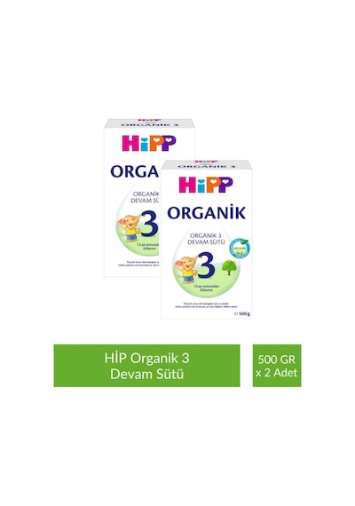 Hipp 3 Organik Devam Sütü 500 G x 2 Adet