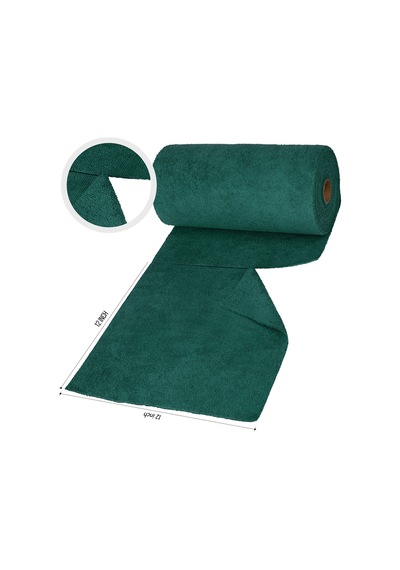 Çok Amaçlı Rulo Mikrofiber Temizlik Bezi 30x30 75 Yapraklı Koyu Yeşil Yeşil