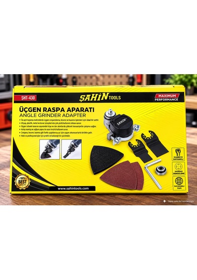 Dordoi Şahin Üçgen Raspa Aparatı Avuç Taşlama Makinesi İçin Çok Amaçlı Adaptör Seti
