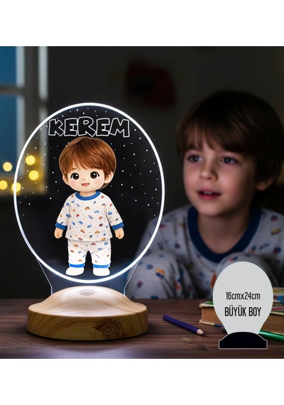 Çocuk Fotoğrafından Peluş Lambaya Dönüşen Kişiye Özel Led Lamba Yapay Zeka Destekli Renkli Çocuk Odası Hediyesi