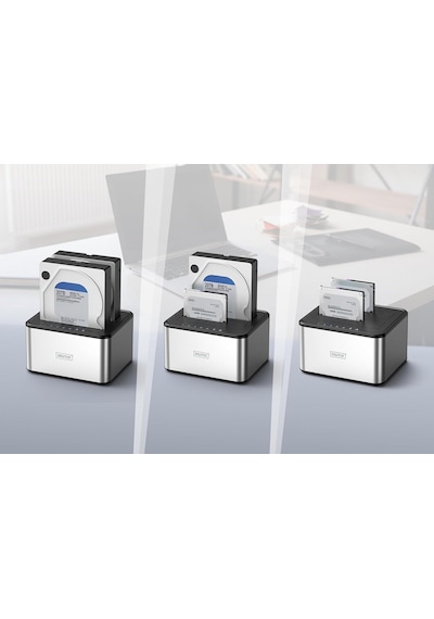 Da-71540-2 Çift Sata Hdd Yerleştirme İstasyonu Usb 3.0 2,5 İnç / 3,5 İnç Ssd Ve Sabit Disk İçin Sa