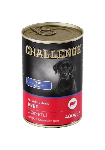 Challenge Pate Sığır Etli Yetişkin Köpek Konservesi 400 Gr