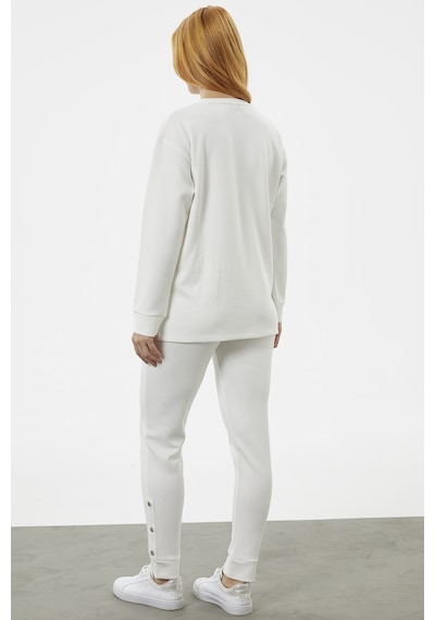 Sementa Torba Cep Detaylı Oversize Eşofman Takım - Ekru 001