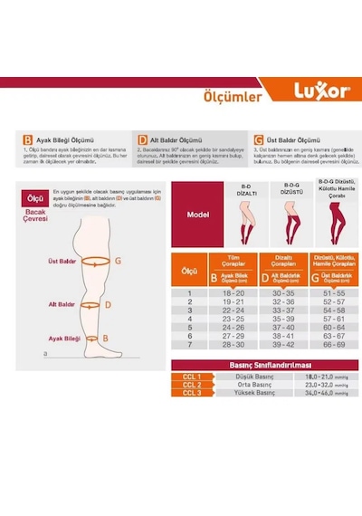 Luxvaris 808 Ccl2 Dizaltı Burnu Açık Ten Rengi Çorap No: 3