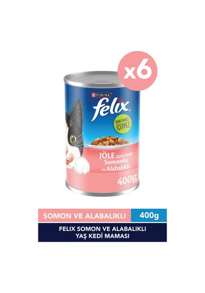 Purina Somonlu Ve Alabalıklı Konserve Yaş Kedi Maması 400 Gr X 6 Adet