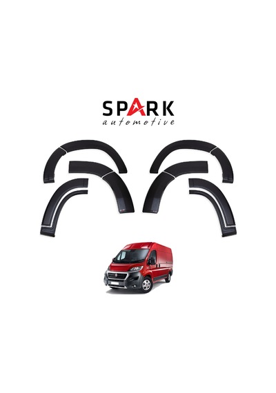 Fiat Ducato 2014- Yılı Ve Sonrası Uyumlu Çamurluk Dodik 12 Parça Siyah