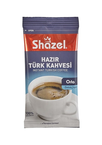 Shazel Hazır Türk Kahvesi 12x9g Orta Kavrum Pratik Paket 2'li Ekonomik Paket - 2 Adet Tarı