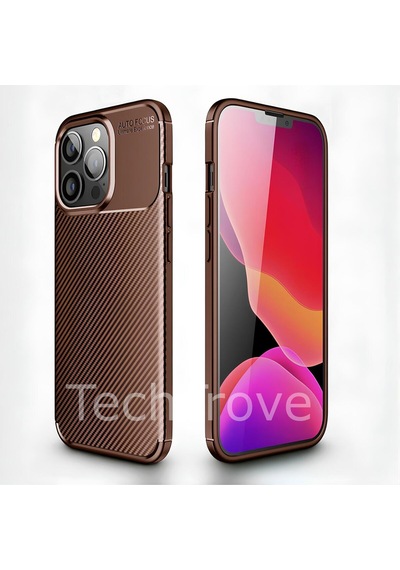Apple Uyumlu iPhone 13 Pro Max Kılıf Kamera Korumalı Darbe Emici Karbon Fiber Desenli Renk Atmaz Silikon Kapak