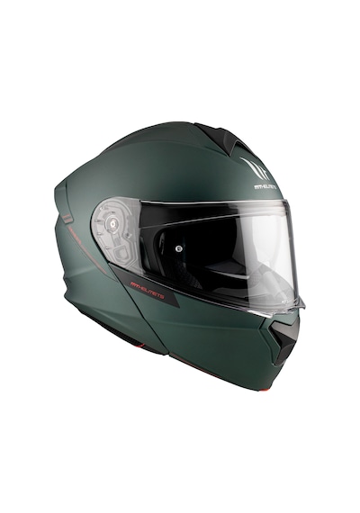 Mt Genesis Sv Solid A6 Mat Yeşil Çene Açılır Kask Yeşil