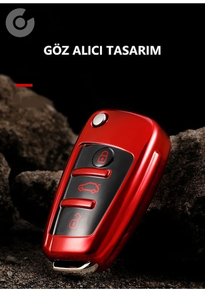 Audi A7 A6 A5 A4 A3 A1 & 8p 8l B5 B6 B7 B8 C4 C5 C6 4f Tt Rs & Q3 Q5 Q7 Tpu Anahtar Kılıfı Rose