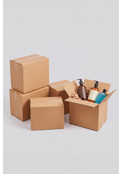 5 Adet 30x25x20 Cm E-ticaret Ve Taşıma Kolisi Bc Dalga Çift Oluklu Kraft Koli Dayanıklı Kargo Kolisi 1