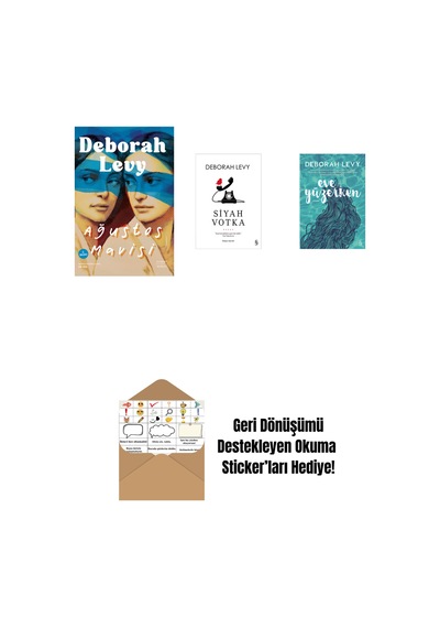 Ağustos Mavisi + Siyah Votka + Eve Yüzerken + Okuma Sticker'ları