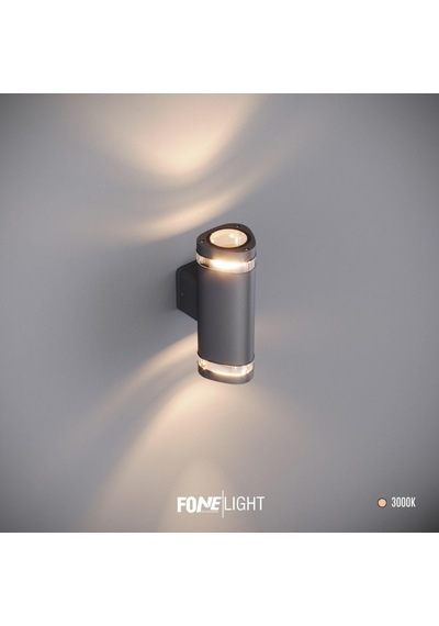 Gala Duo Modern Cam Detaylı Çift Yönlü Led Duvar Apliği 80x120x210 Mm Ip65 Alüminyum Dış Mekan Bahçe Balkon Teras Cephe Aydınlatması 3000k Diğer
