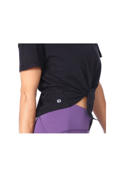 Sportive Bagtee Kadın Günlük Stil Tişört 711028-syh Siyah