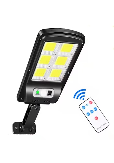 Solar 3 Modlu Cob Led Solar Güneş Enerjili Sokak Lambası Bahçe Aydınlatması 35cm X 11.5cm Beyaz