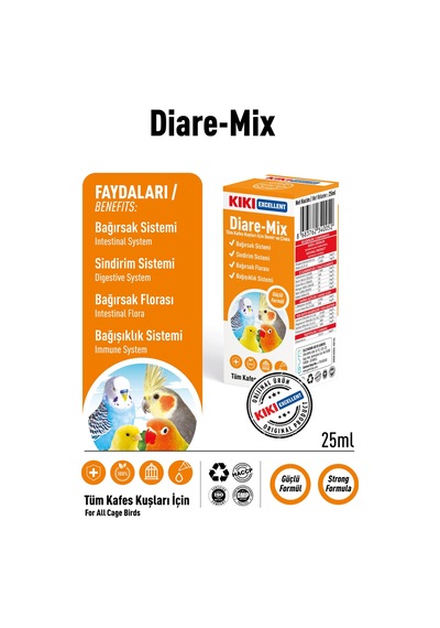 Kiki Excellent Kuş Diare-Mix 25 ML