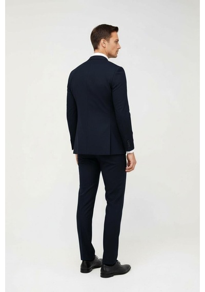 İgs Erkek Lacivert Slim Fit Dar Kalıp Klasik Takım Elbise-23993