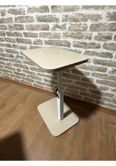 Yan Sehpa Cappuccino Renk Sağa Sola Dönebilen Yükseklik Ayarlı Cappuccino