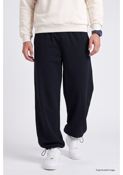 TOMMYLIFE Lacivert Lastikli Erkek Baggy Eşofman Alt - 82200