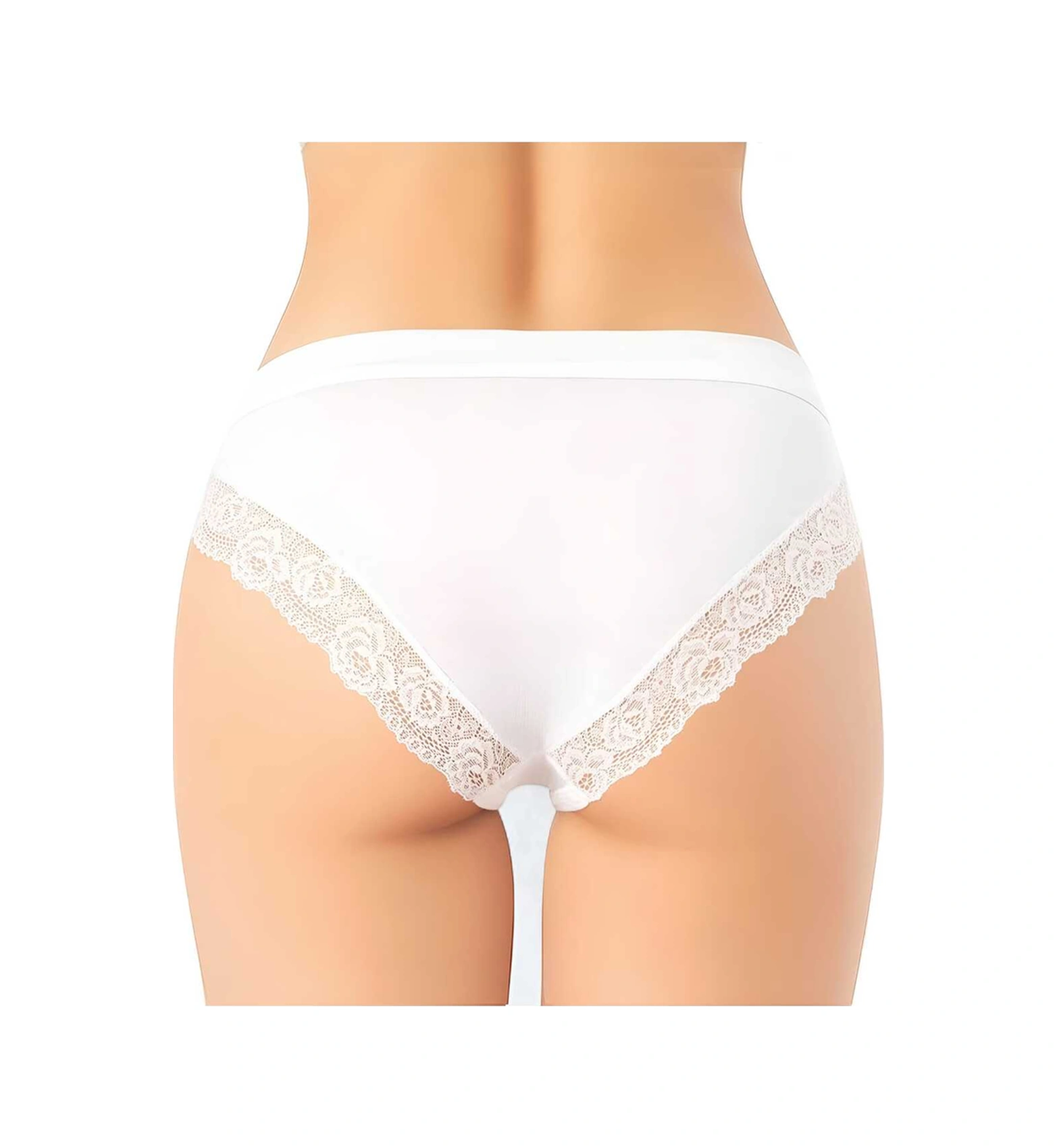 Tezzgelsin Kadın 6'lı Modal Kumaş Dantel Detaylı Bikini Külot Beyaz
