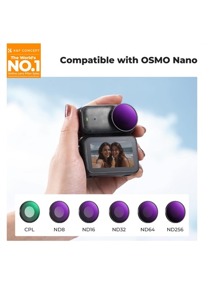 K&f Concept Djı Osmo Nano Uyumlu 6 Lı Set / Nd8 Nd16 Nd32 Nd64 Nd256 - Cpl