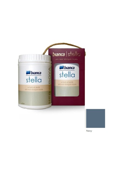 Stella Boya Yeni Nesil Yaşam Boyası 1 Lt Navy/2020 Dolap Fayans Cam Plastik Ahşap Boyası Diğer