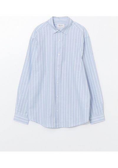 Lcw Vision Mavi Regular Fit Kısa Kollu Çizgili Oxford Erkek Gömlek