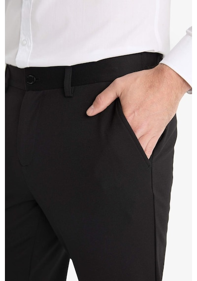 Defacto Jogger Fit Cepli Esnek Kumaş Düz Paça Pantolon T6317az25aubk27 Siyah