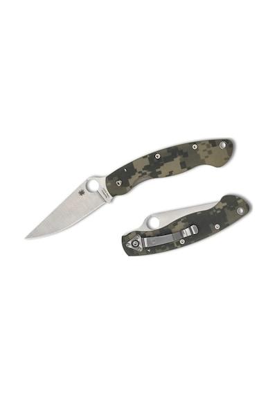 Spyderco Military Model Camo G-10 Plainedge Kamp Çakı Kamuflaj
