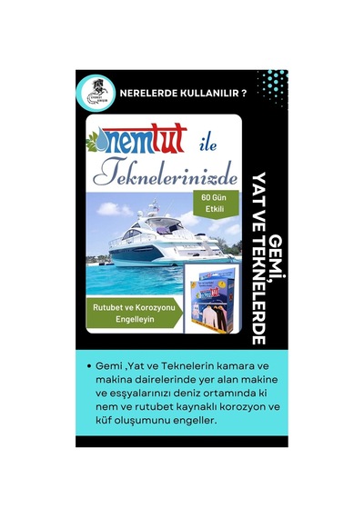 Nem Alıcı Rutubet Emici Koku Giderici Korozyon Önleyici 1 Kutu Içerisinde 2 Paket