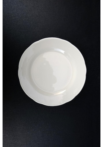 Digithome Papatya 6 Lı Porselen Pasta Ve Sunum Tabağı Seti 19 Cm Krem - Tl4051627 C320.003