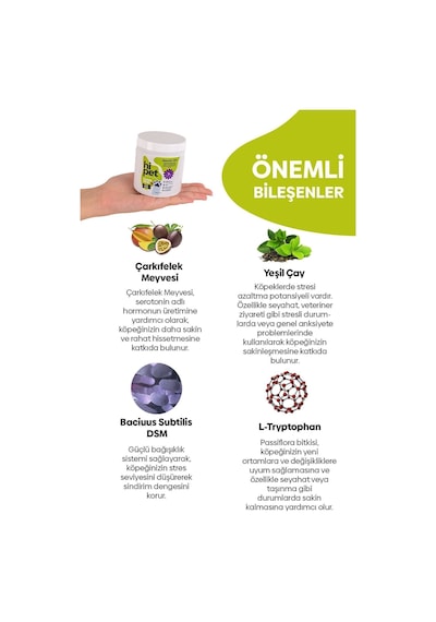 HiPet Sakinleştirici Çiğnenebilir Tablet HiPet Sakinleştirici Çiğnenebilir Tablet