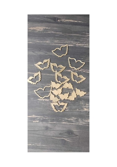 Gold Melek Kanadı Mini Boy 3-4 Cm 10 Adet