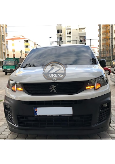 Peugeot Rifter 2018-2024 Uyumlu H Lip Esnek Ön Lip 2 Parça Karlık Ön Ek Tampon Altı Dil