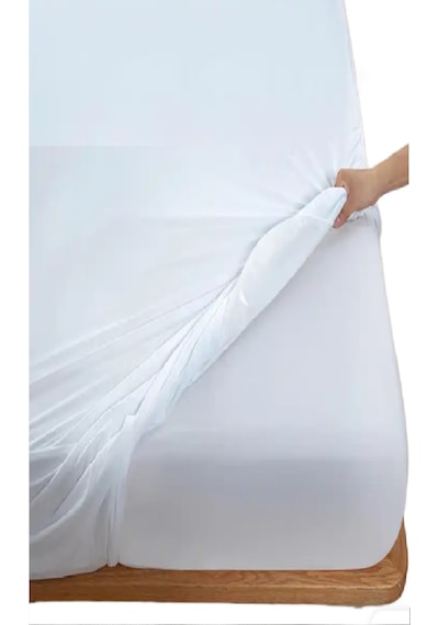 Bebesi 160x200 Cm Sıvı Geçirmez Pamuk Fitted Alez Çift Kişilik Beyaz