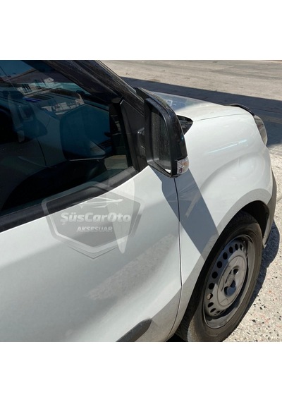 Fiat Doblo D3 D4 2009-2022 Uyumlu Batman Yarasa Ayna Kapağı Piano Black Abs Plastik 00 Şüscaroto Aksesuar