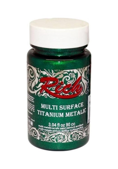 Multi Surface Titanium Metallic-metalik Akrilik Boya 90cc- Yeşil Green 2552 Yeşil
