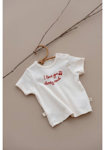 Oh La La Koala Beyaz Kiraz Desenli T-shirt