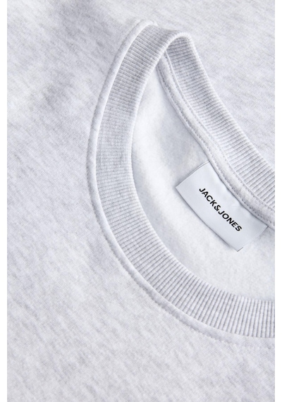 Jack & Jones Jjrush Erkek Sweatshirt Bisiklet Yaka Rahat Günlük Pamuklu Gri