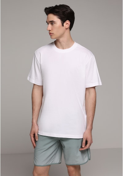 Colin's Colins Comfort Fit Yuvarlak Yaka Düz Erkek Beyaz Kısa Kol Tişört Cl1081618 Q1.v2 Ofw