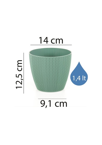 Serinova Sümela Örgü Desenli Saksı 1.4 Lt